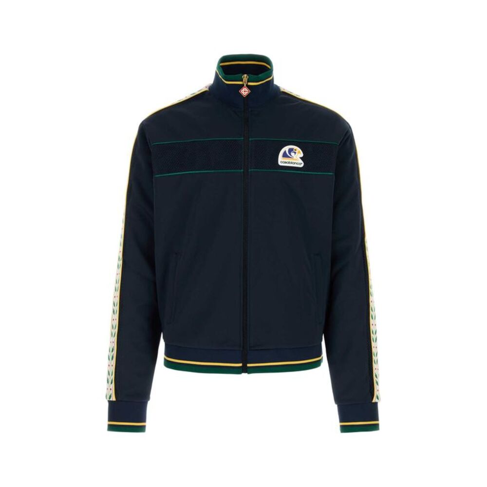 Casablanca Men Navy Blue Tech Fabric Sweatshirt